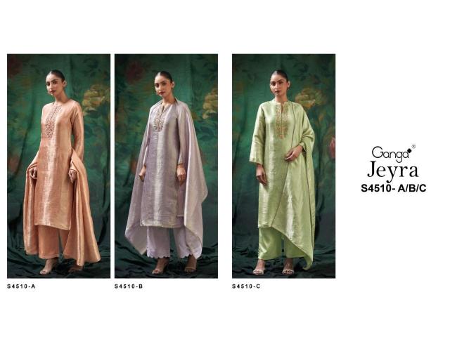 Ganga jeyra 4510 textiles wholesale dress material bengaluru karnataka